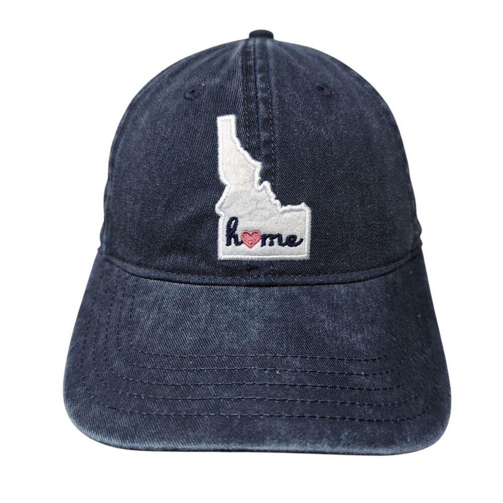 Home Idaho Slideback Hat Blue OSFM Adjustable Embroidered 6 Panel Home Free
